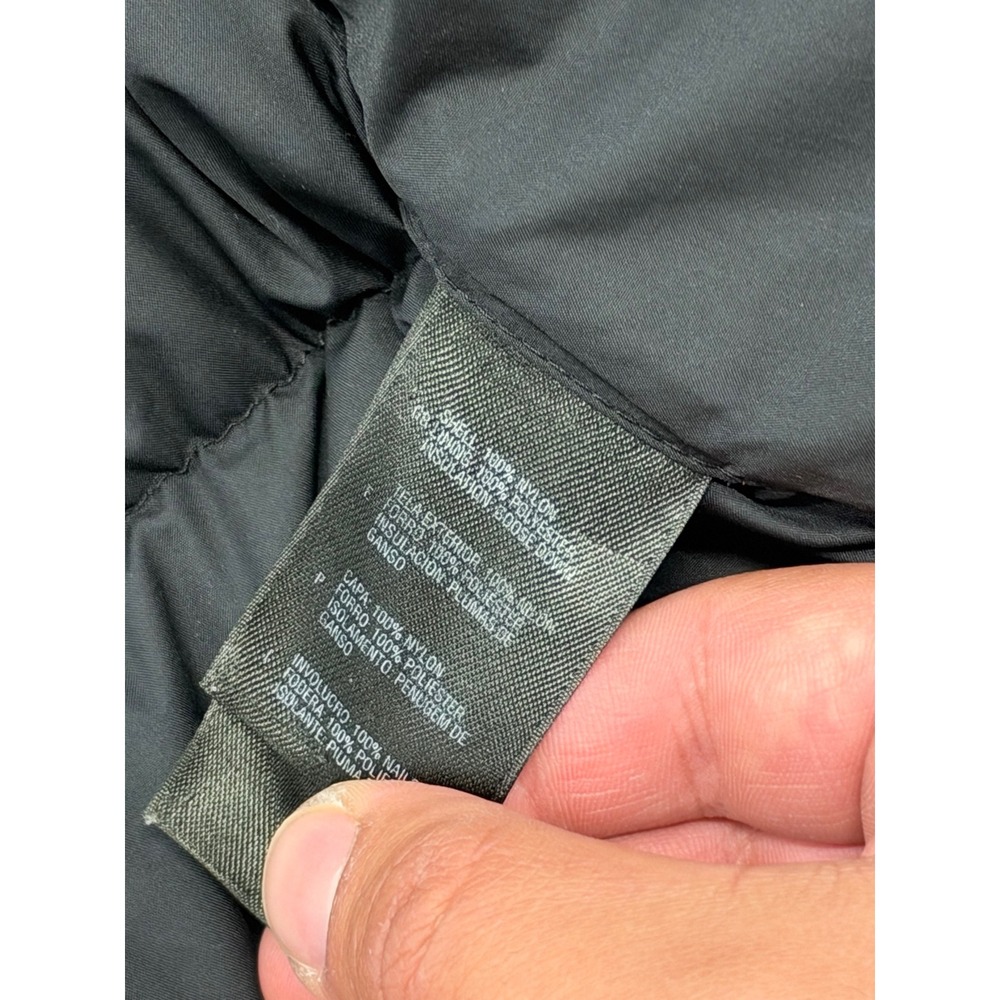 The North Face 700 Down Puffer Jacket Womens Small Black Full Zip Coat BS556628 - Picture 6 of 10